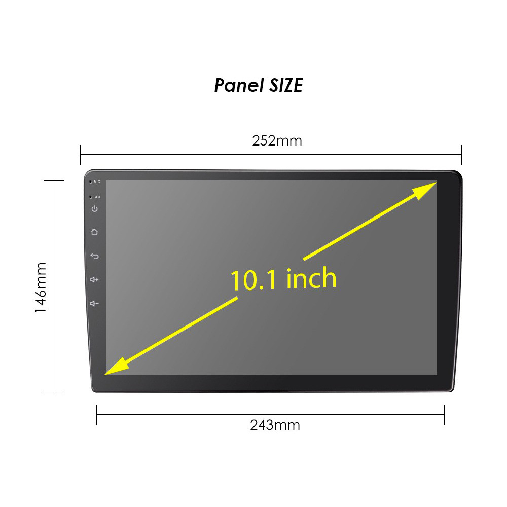 Cross-border 9-inch 10-inch universal machine Android smart car large screen navigation player reversing image all-in-one machine