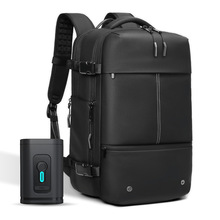 新商务背包可拓展带真空压缩泵USB和防盗锁防水笔记本电脑双肩包