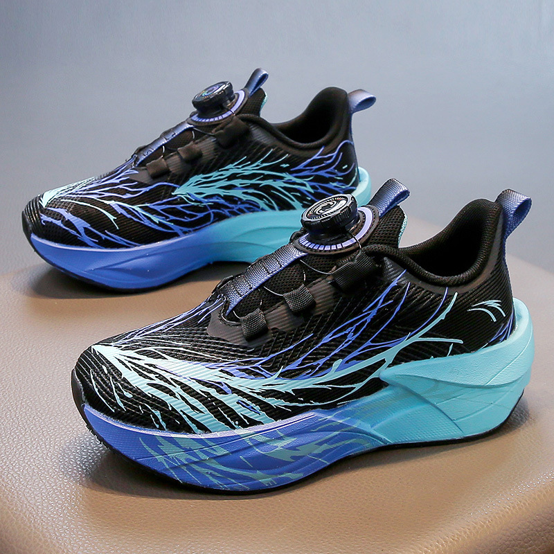 Zapatos infantiles otoño 2025 nuevo estilo de moda para niños y niñas zapatos deportivos de malla transpirable antideslizante zapatos de trotar ligeros