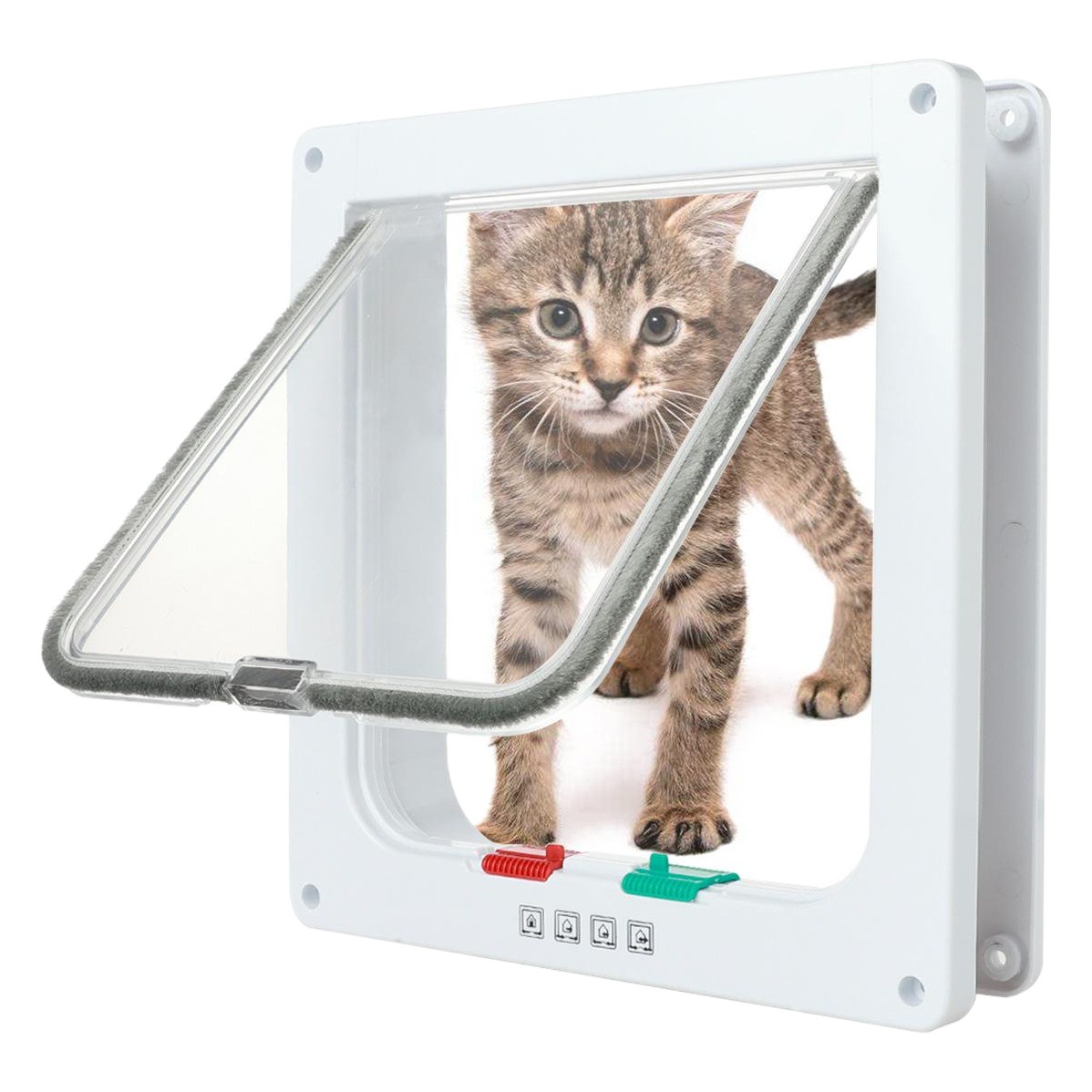 El suministro transfronterizo de suministros para mascotas puerta de gato agujero puerta de perro agujero puede controlar la dirección de acceso puerta de mascotas suministros para mascotas