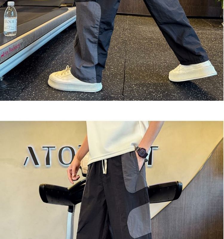 Herren Freizeithose Gerade Geschnitten Sonnenschutz Sommerhose_voghion.com