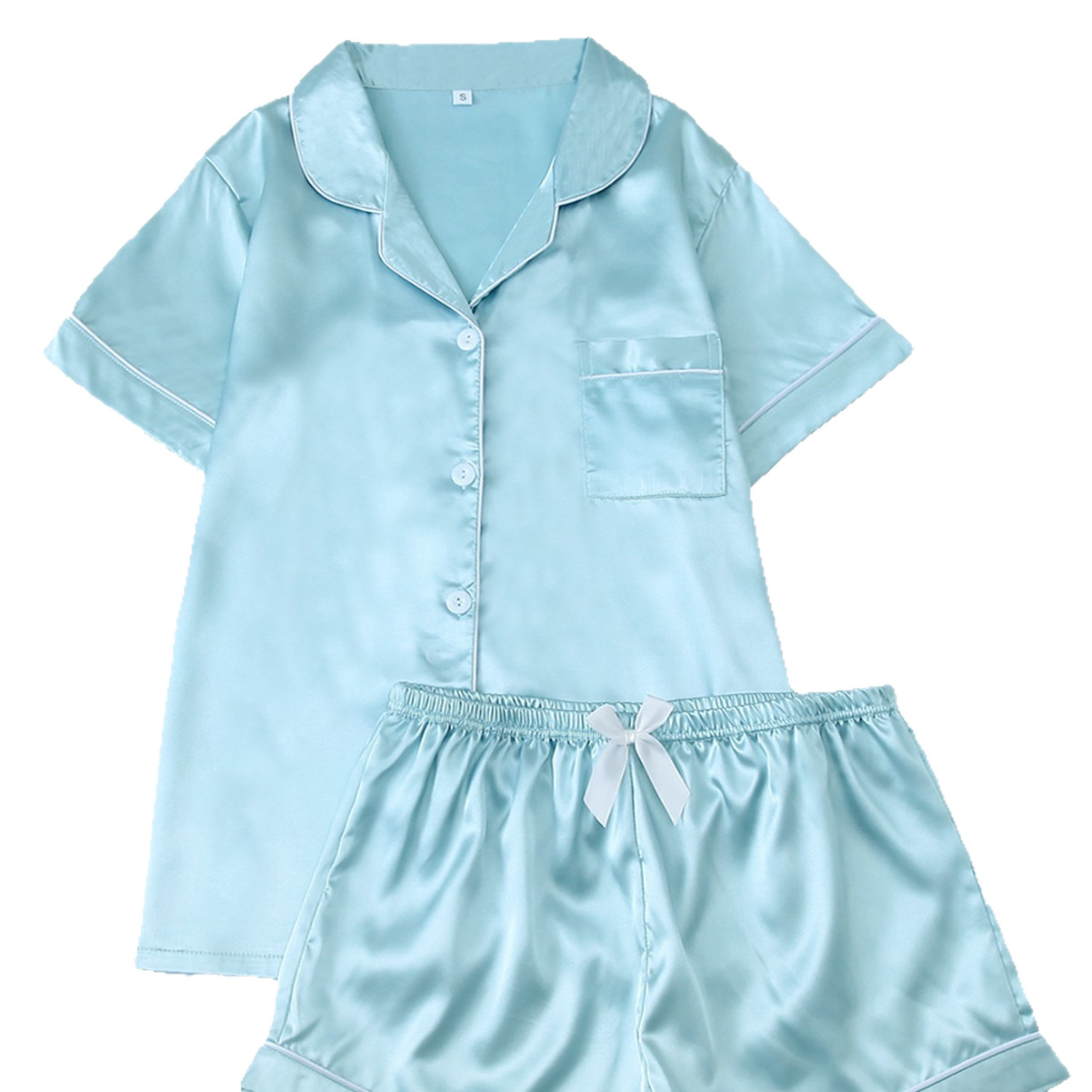 Transfronterizo Europa y América Amazon Xyintemu primavera y verano pijamas de mangas cortas para el hogar de mujeres color multicolor ropa para el hogar
