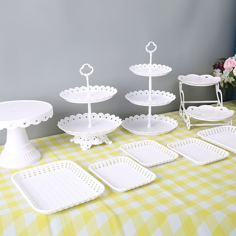 Birthday party dessert table decoration display stand European-style tea break cold meal display stand cake and snack rack display plate Birthday party dessert table decoration display stand European-style tea break cold meal display stand cake and snack rack display plate