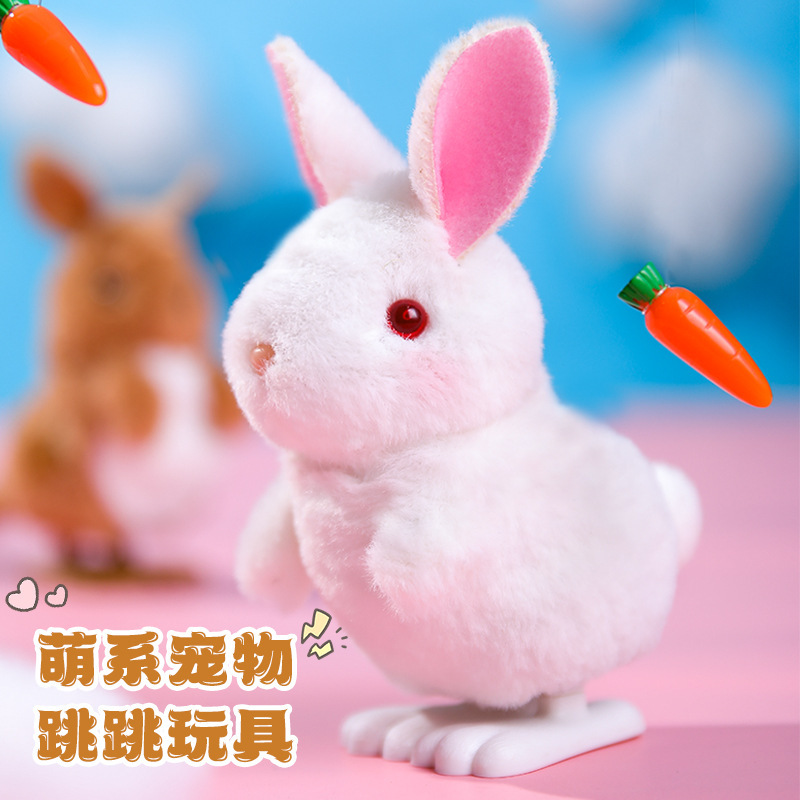 Wind-up plush rabbit