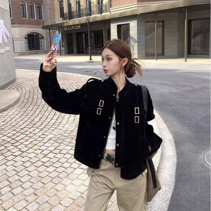 Autumn and Winter High-End Jackets for Men and Women Korean Style Trendyy Tops 2025 Internet Celebrity Trendy Brand Handsome Street Jacket Brown