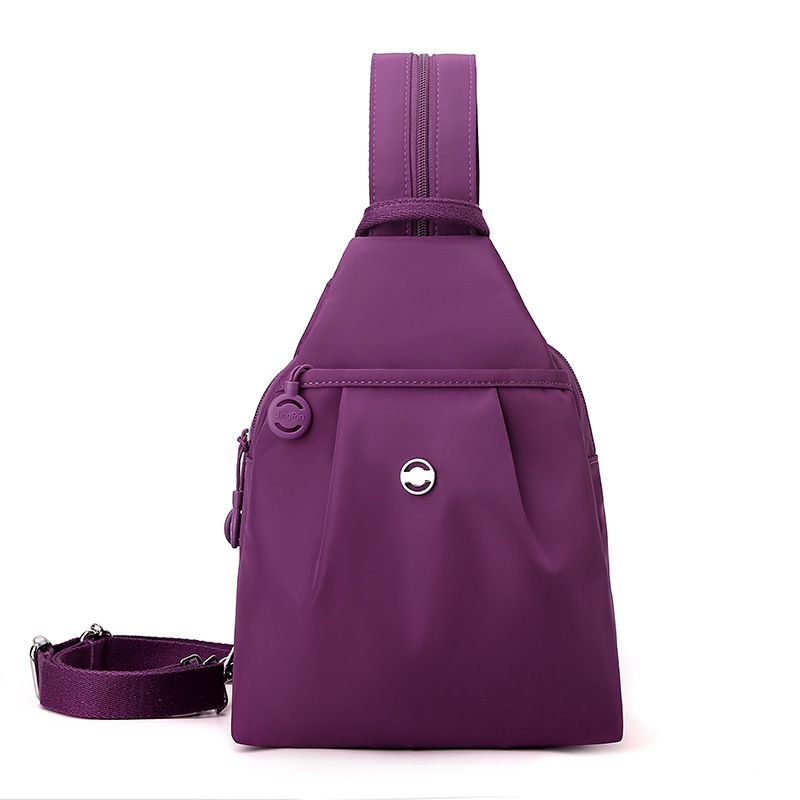 Small Backpack 2026 New Arrival Simple Versatile Anti-Theft Women's Chest Bag Fashion Oxford Cloth Casual Mini Backpack - Thumbnail 7