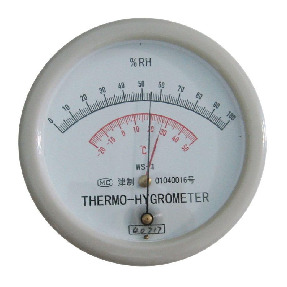毛发温湿度表 WS-1型 测量环境温度和相对湿度  圆盒结构