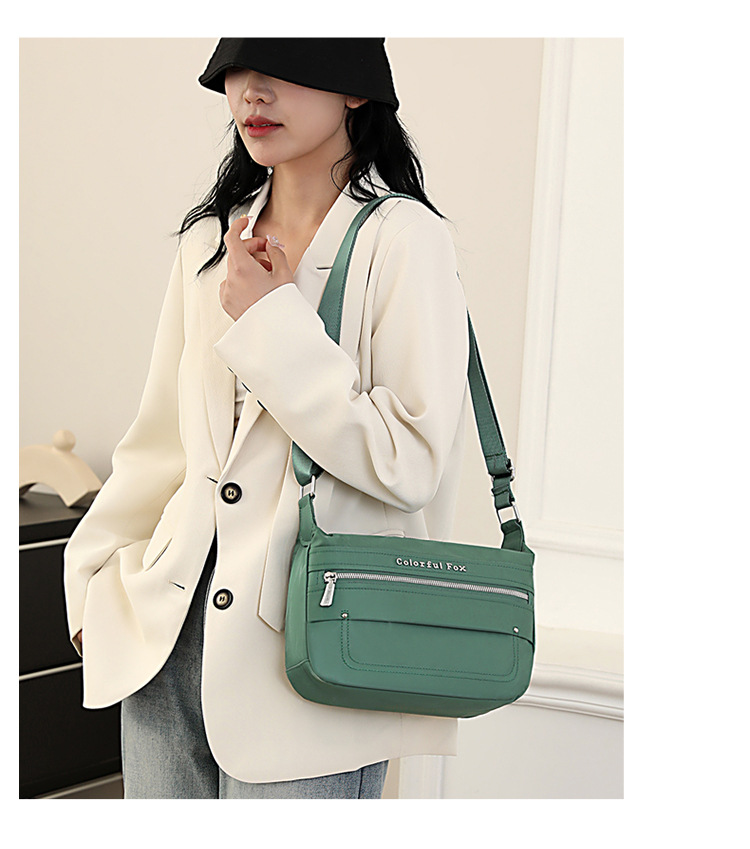 Colorful Fox's new versatile women's single-shoulder bag, large-capacity commuter bag, Korean style trendy and simple crossbody bag undefined