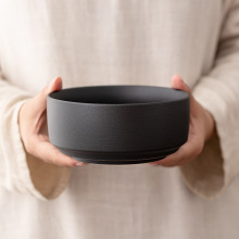 黑陶直觉茶洗茶钵水盂茶水缸家用大号笔洗水洗茶具茶道配件茶渣缸