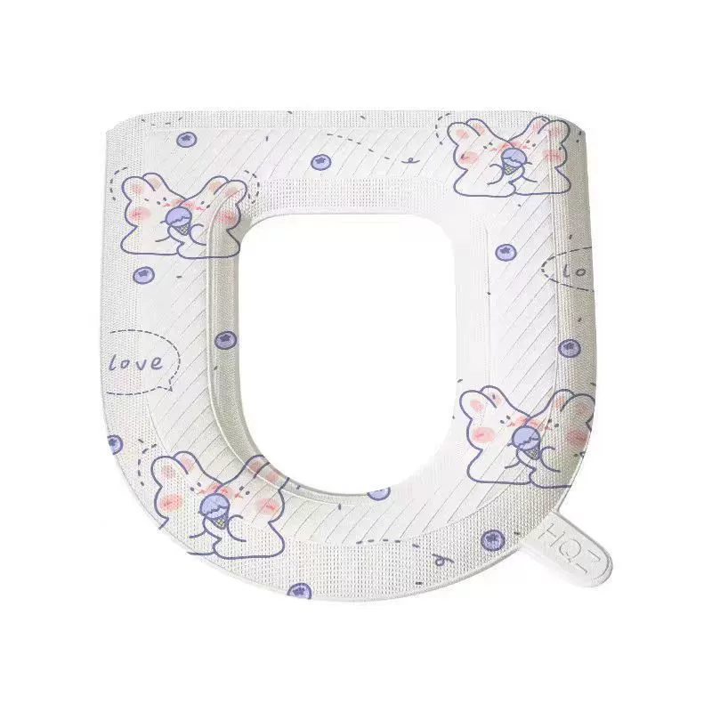 Waterproof toilet, universal winter pillow for home use with handles, washable
