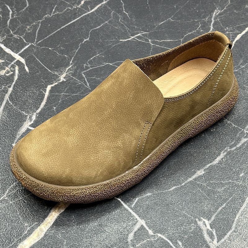 Light Luxury and High Quality 2025 Autumn and Winter Designer Outdoor Casual Shoes Thick-Soled Low-Cut Workwear Slip-On Boots for Men