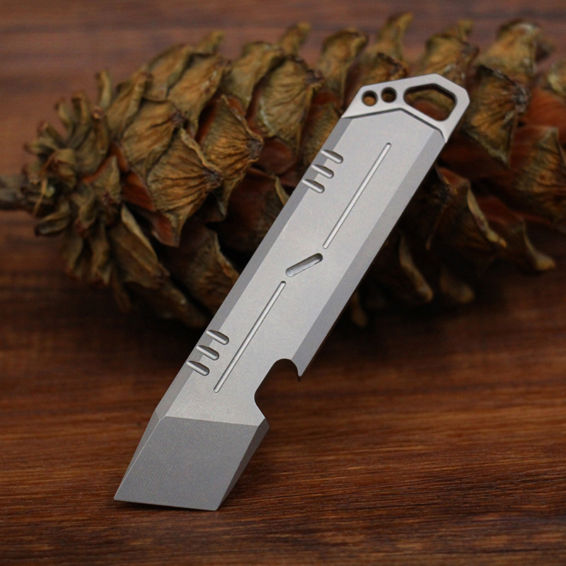 钛合金撬棍多功能迷你撬棍撬棒防卫酷棍起子开瓶器防身武器EDC