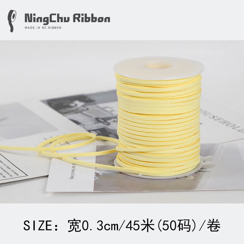 Coreano terciopelo deerskin cuerda floral terciopelo cinta ramo fresco cinta DIY regalo vaca cadena regalo decoración de la torta