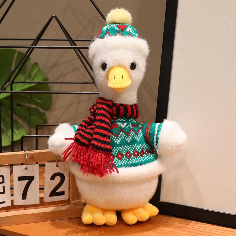 Bebé pato muñeca feliz pato muñeca cóncava modelado pato amarillo juguete de peluche regalo de cumpleaños para chicas