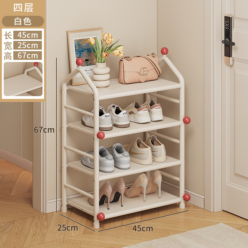 シンプルな靴ラック、家の玄関ホール、多層収納ラック、寮の小さな収納、シンプルな靴キャビネット 2025 新しいスタイル|undefined