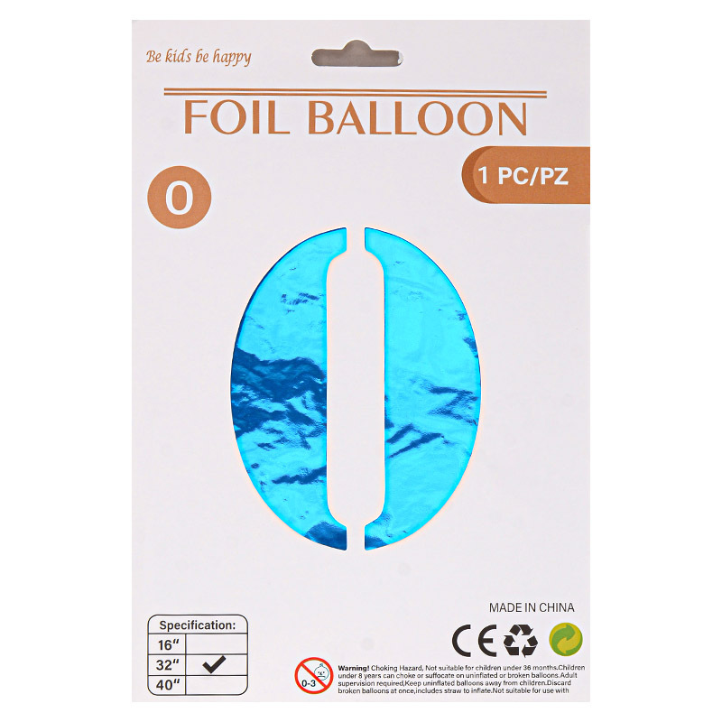 32 pulgadas Tarjeta de papel digital OPP globo de embalaje independiente fiesta de cumpleaños ambiente decorativo globo