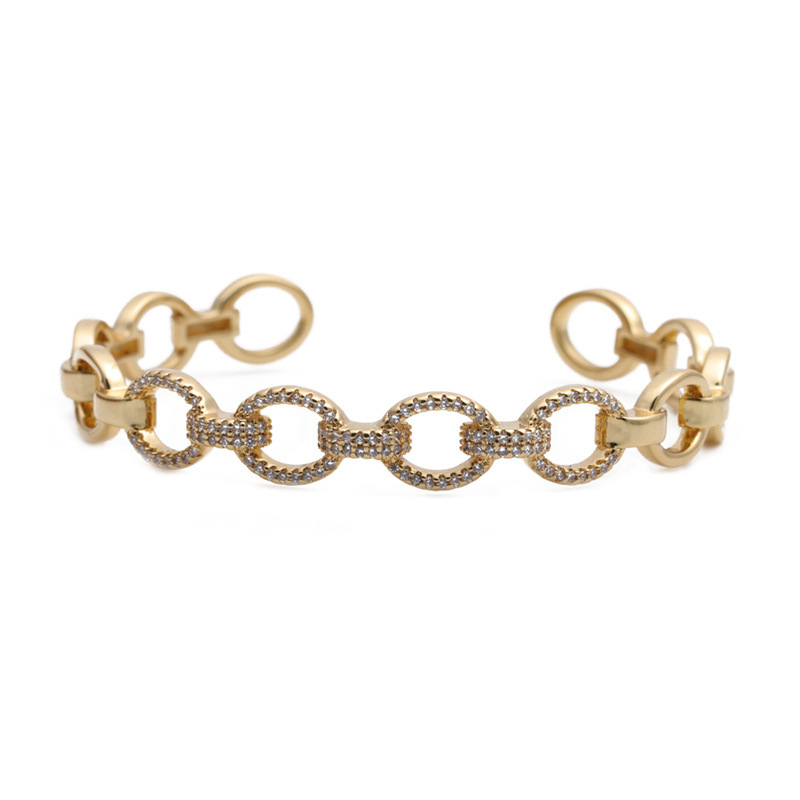 Pulsera de moda europea y americana simple estrella en forma de corazón pulsera hip hop metal punk estilo amor pulsera abierta joyería