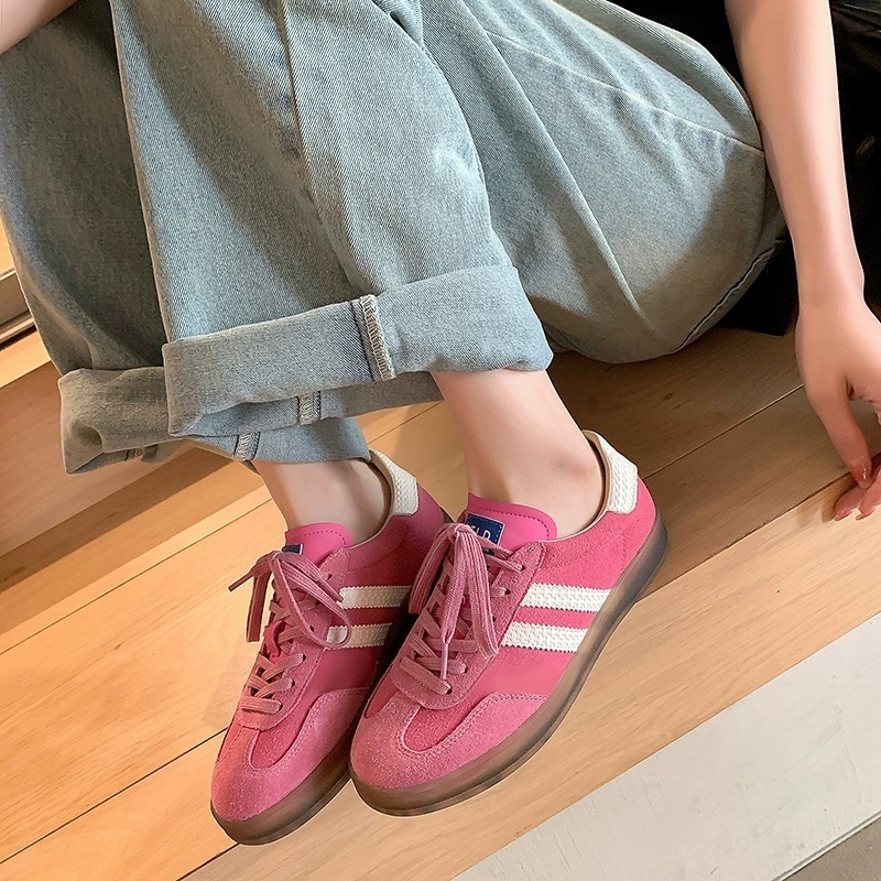 莆田鞋Samba gazelle男女德训鞋阿迪草莓熊粉色运动休闲低帮板鞋|undefined