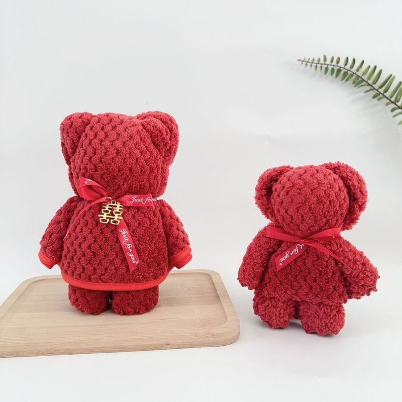 ベアタオル卸売 結婚式 ワインレッド 結婚祝い 花嫁介添人 お返しギフトボックス 結婚式用タオル お土産タオル|undefined
