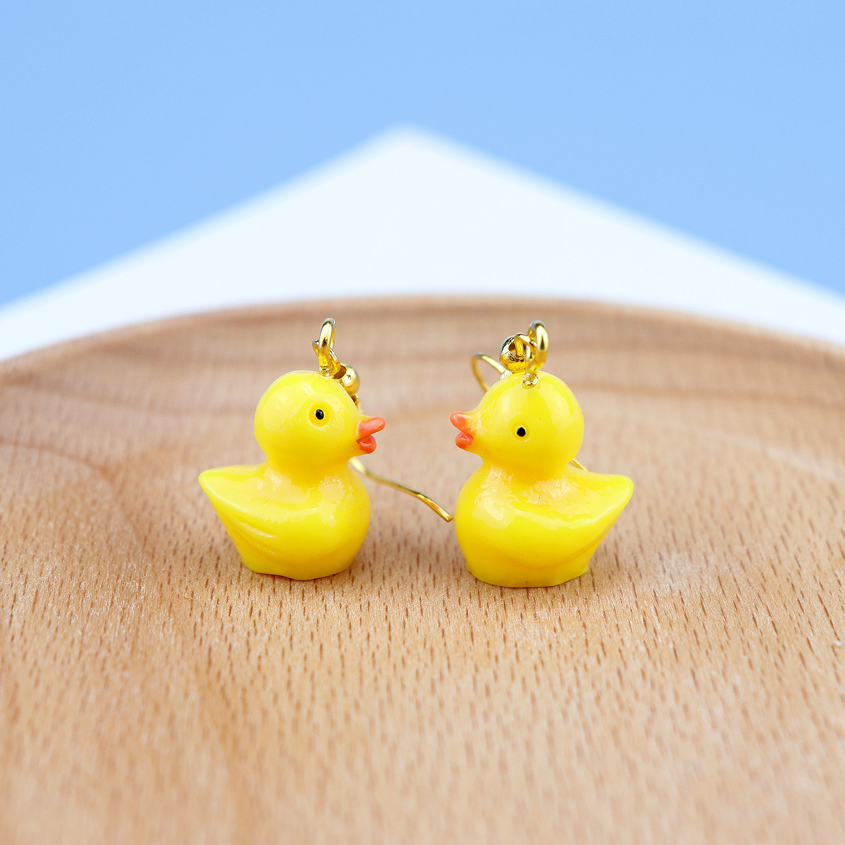 1 Pair Cute Animal Cartoon Duck Plastic Women's Drop Earrings Earrings Ear Hook display picture 8