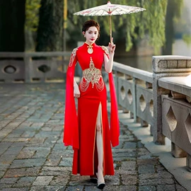 旗袍;舞台/表演服;披肩