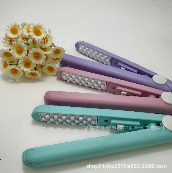 Mini Corn Curler Electric Hair Straightener Small Straightening Curling Iron Bangs Tool Portable Curling Wand