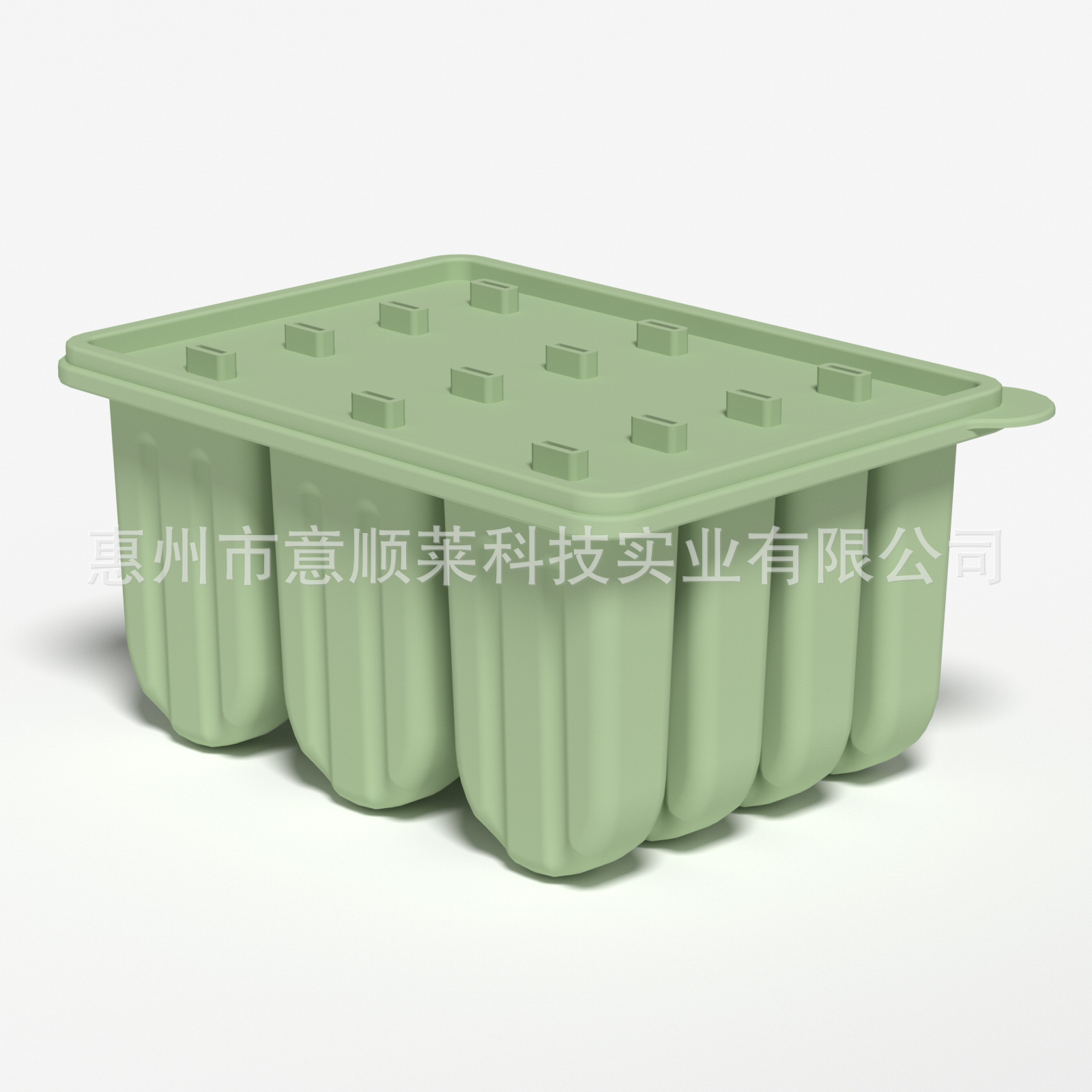 Green platinum silicone mold for mother and baby, increased thickness