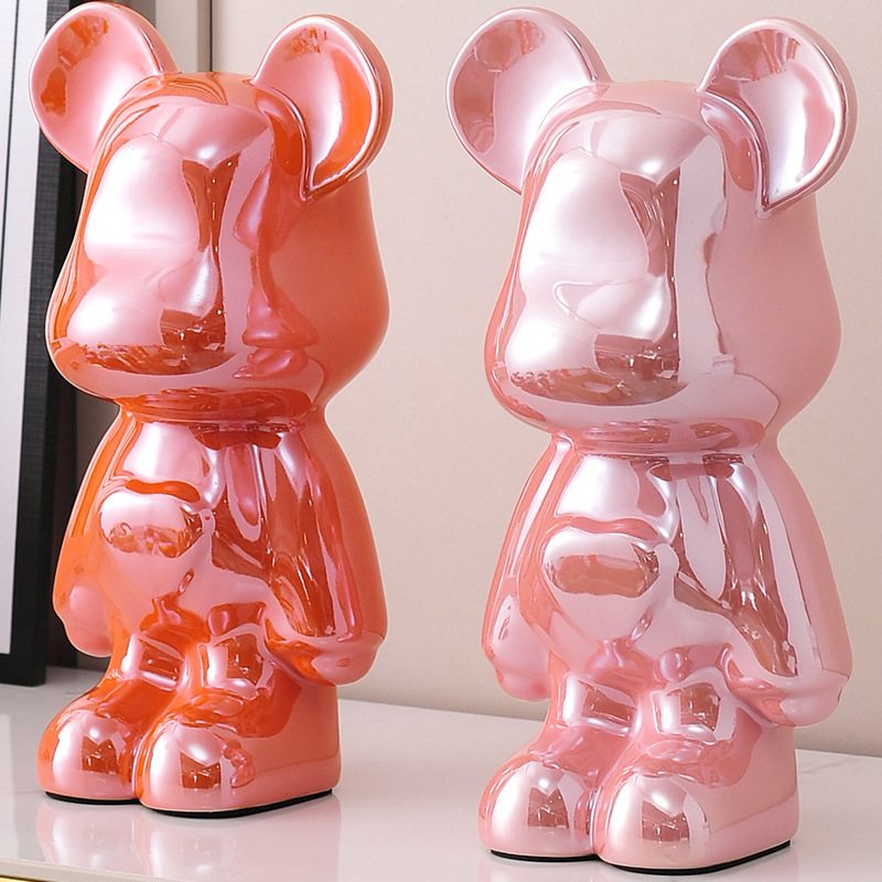 Custom Electroplating Love Violence Bear Ornaments Piggy Bank Living Room Light Luxury Home TV Cabinet Wine Cabinet Resin Crafts Custom Electroplating Love Violence Bear Ornaments Piggy Bank Living Room Light Luxury Home TV Cabinet Wine Cabinet Resin Crafts