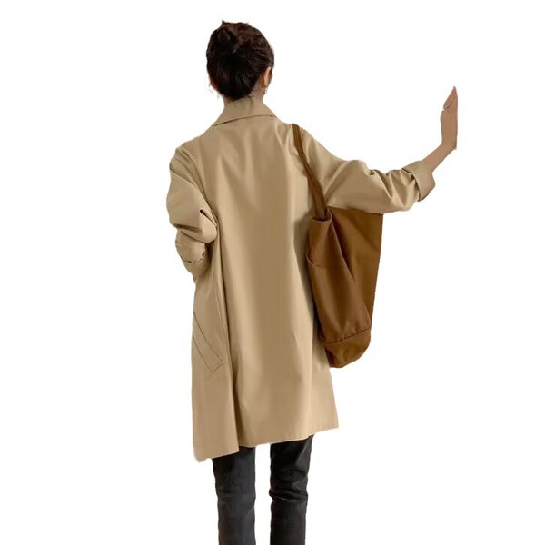 Long cute trench coat