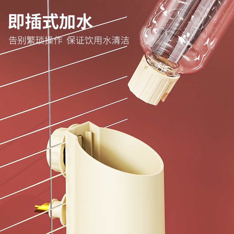 Creative small pet products bird water feeder parrot drinking water bird with striker automatic water dispenser large kettle