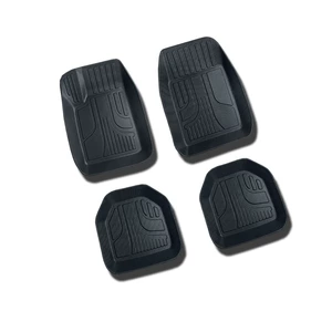 Avtomobil döşəmə xalçaları, universal 3D hövzə formalı TPE PVC dörd hissəli dəst