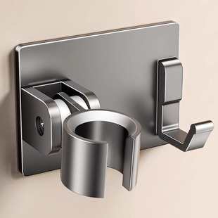 Shower Head Holder Fixed Base, No-Drill Adjustable Shower Head Holder for Bathroom Shower