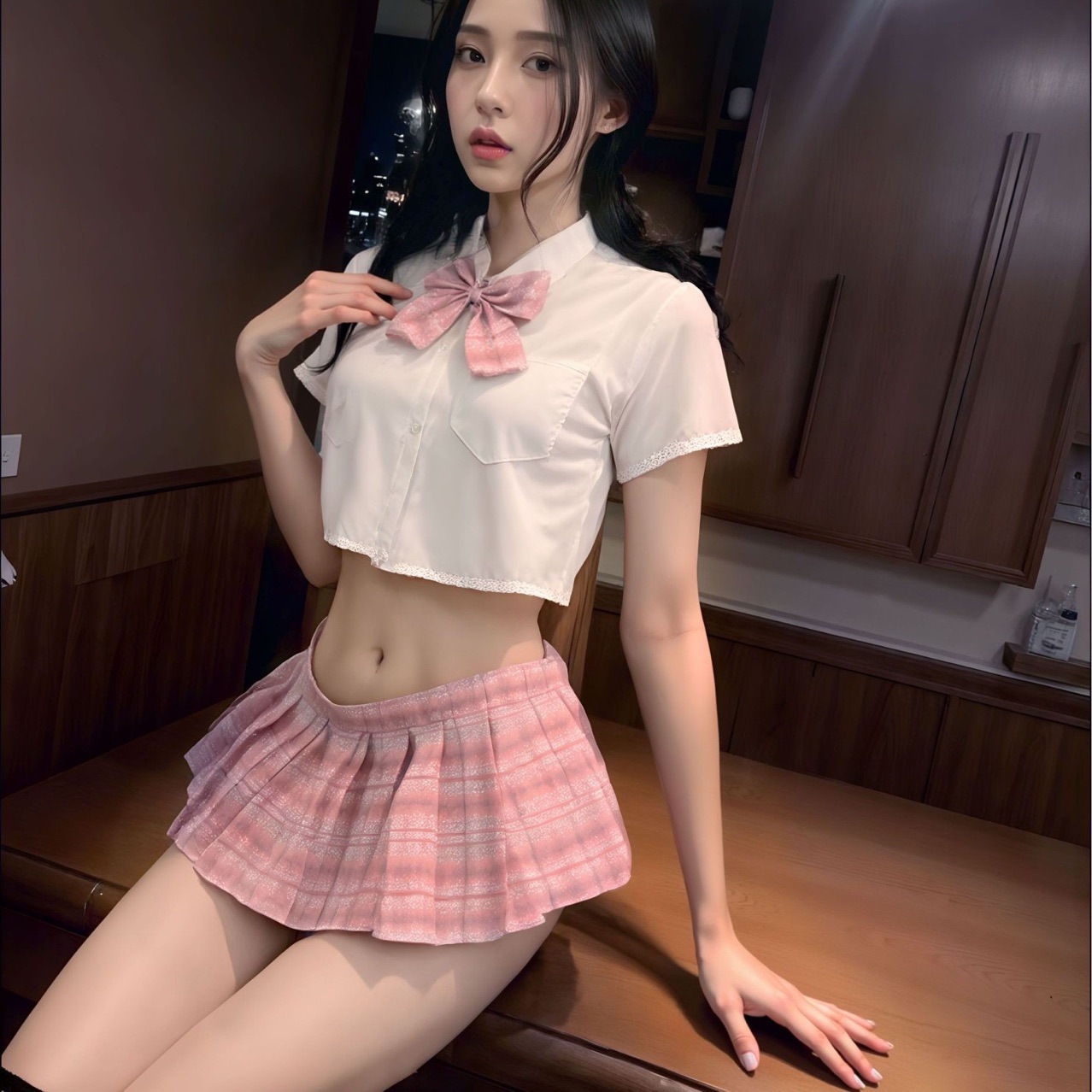 Sexy Lingerie, Beautiful Women, Sexy Campus Jk Uniforms, College Temptation, Pure Desire, Tight-Fitting, Sweet Qqny