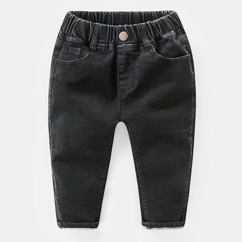 Hombres y niñas, jeans para bebés, pantalones casuales para niños, primavera y otoño, nuevos pantalones para niños sueltos y guapo, pantalones rectos para niños