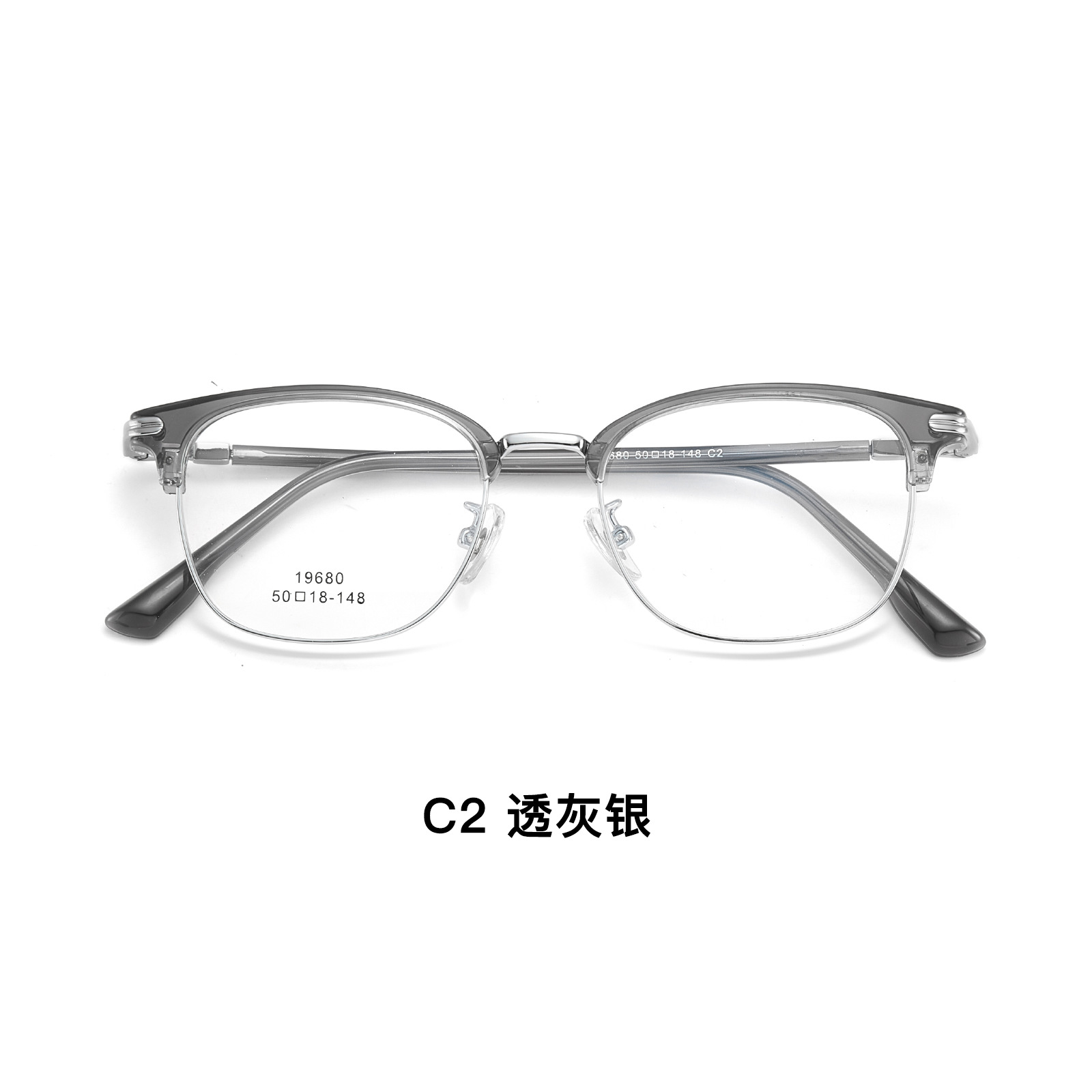 Literatura simple aleación de ocio ultraligera TR ceja marco de gafas flexibles no sujetar la cara con gafas Danyang lote