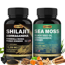 �羳��Ʒ��̦��ϲ��֥�z�ҽM���b Seamoss and Shilajit Capsules
