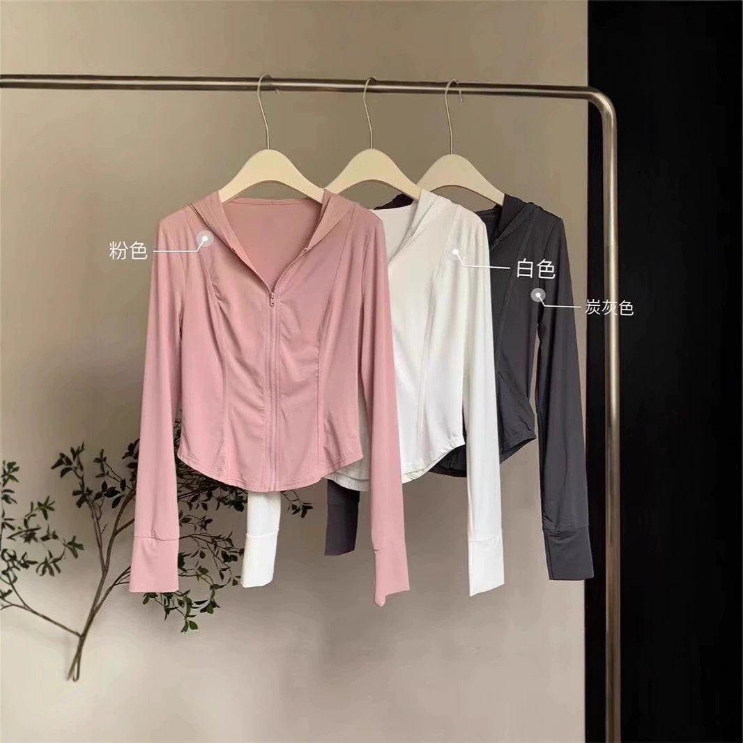 Ледяной шелк 2024 солнцезащитный крем женский летний новый топ тонкая облегная тонкая куртка кардиган