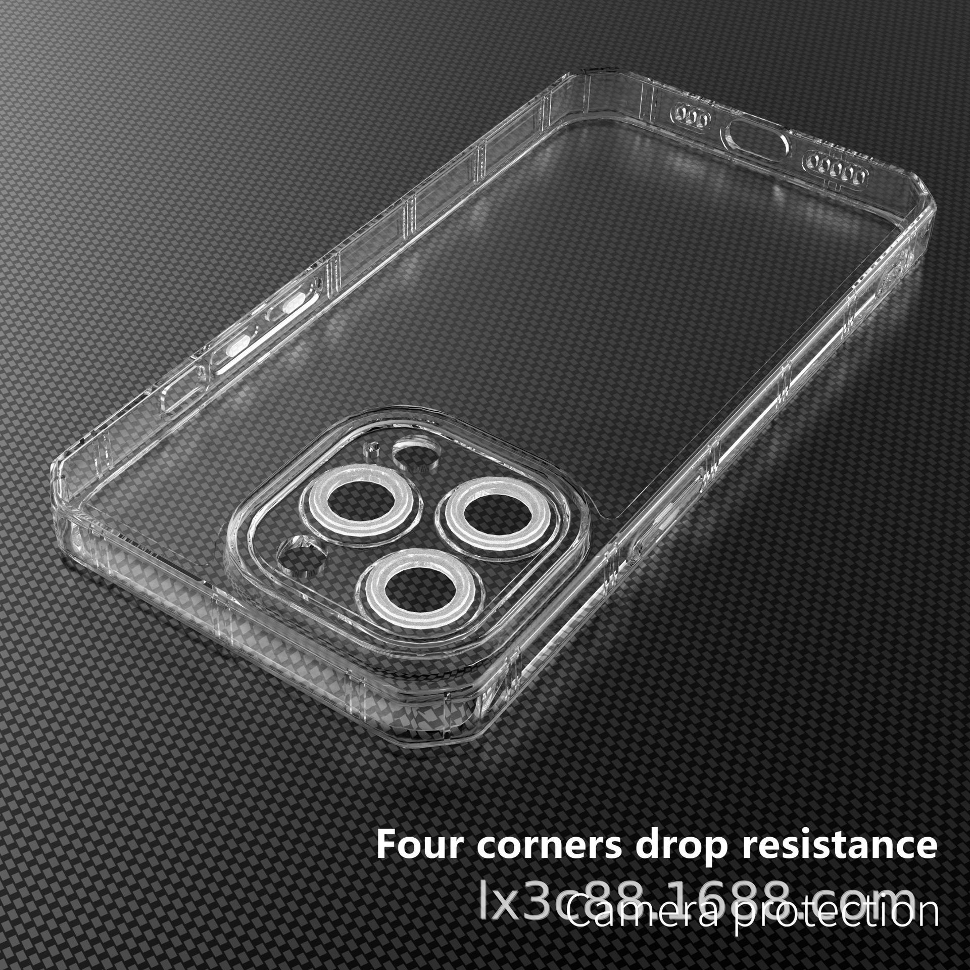 适用小米POCO C85八角气囊透明防摔壳 TPU简约高透手机保护套跨境