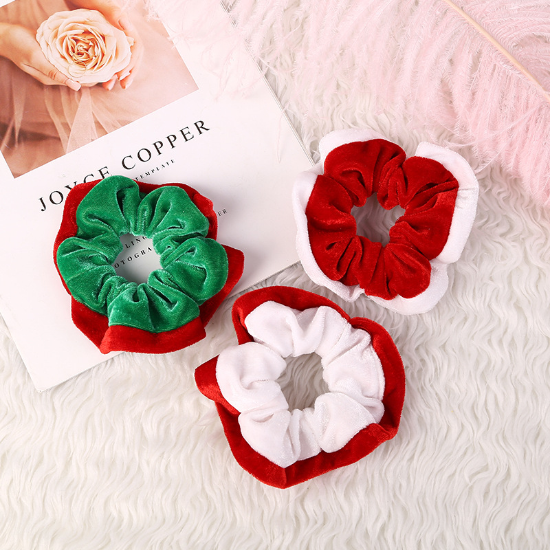 Hair Tie Hair Accessories Type 1 Piece Quantity Original Design Cute Women's Color Block Cloth Hair Tie