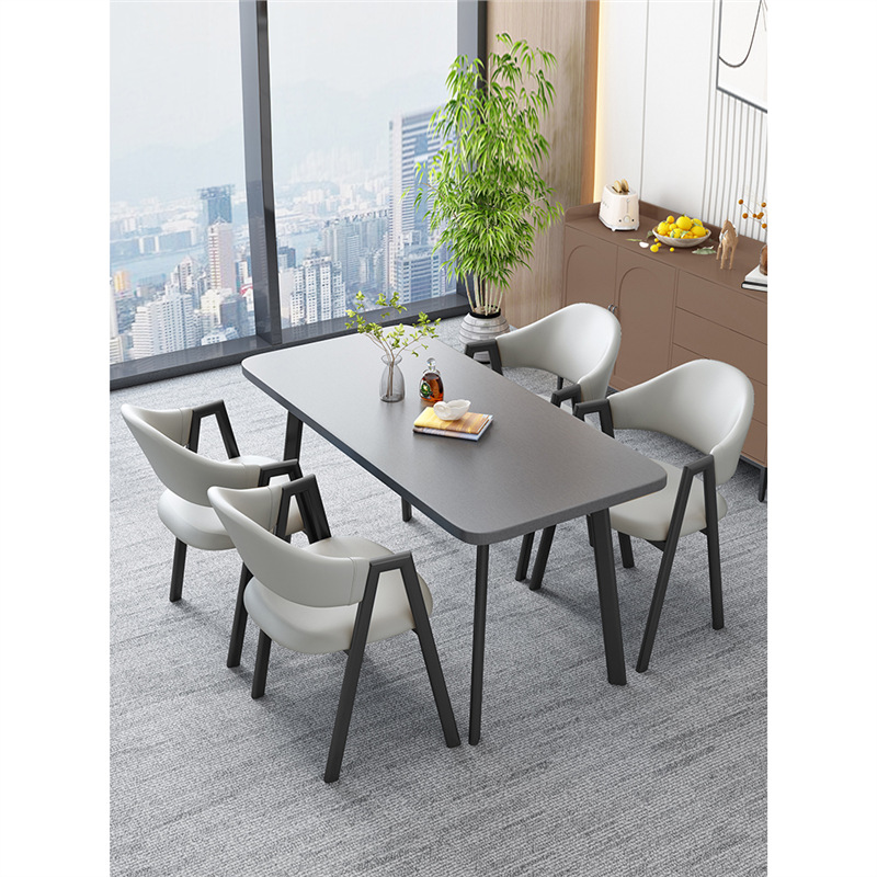 北欧の長方のテーブルは簡単で、業務的に接客します。