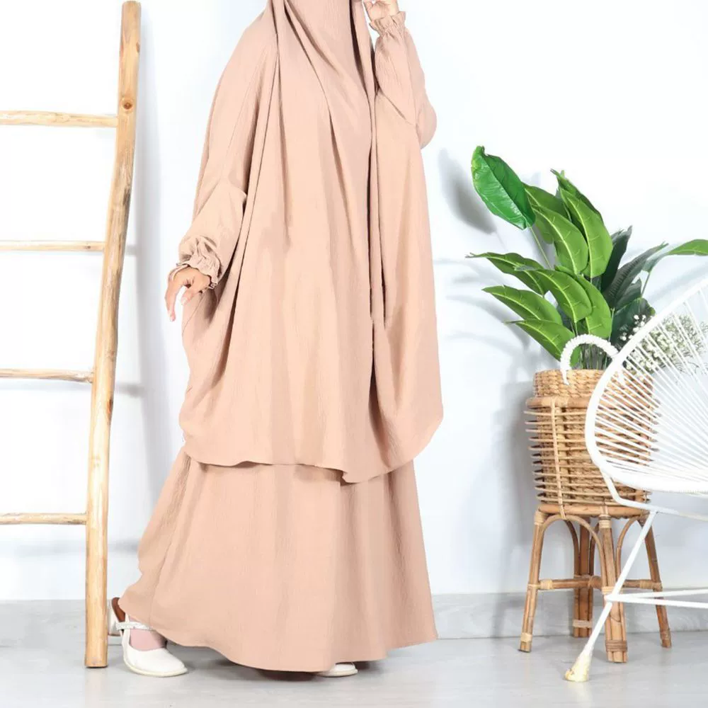 Set, long-sleeve, dress, European style, 2 piece set