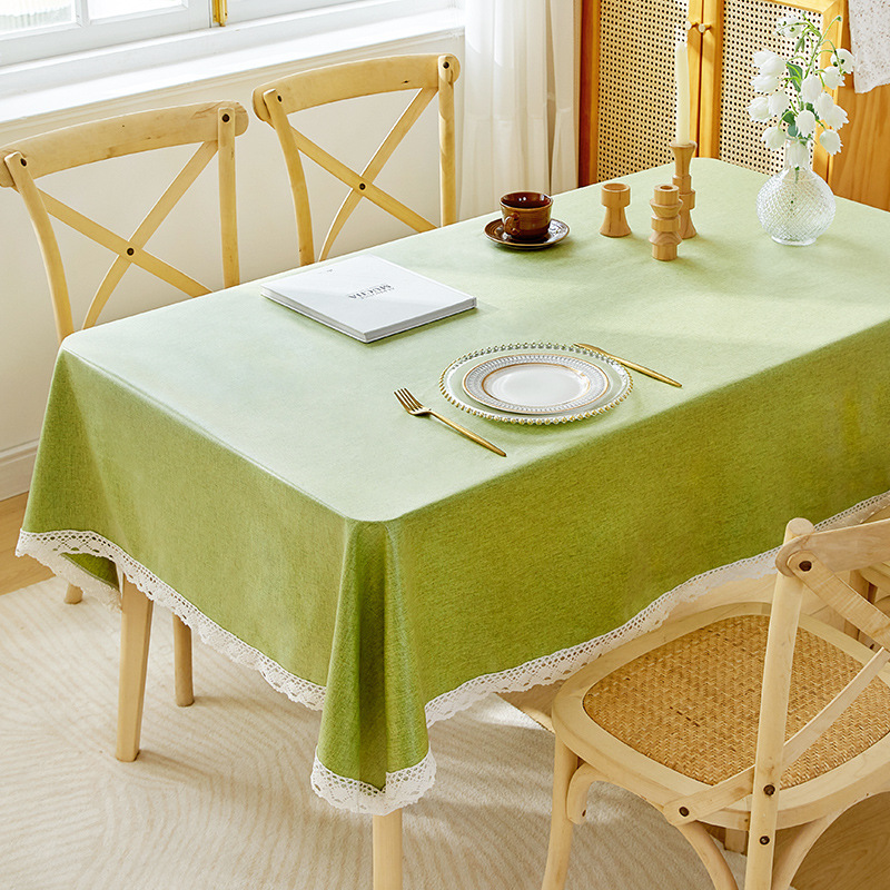 Ins algodón imitación tela de mesa impermeable a prueba de aceite sin lavado tela de mesa de comedor viento crema simple moderna alta sensación tela de mesa de té