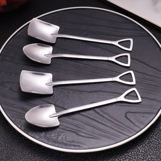 Stainless Steel Watermelon Spoon Spade Spoon Household Creative Dessert Watermelon Special Spoon Cute Spade Spoon