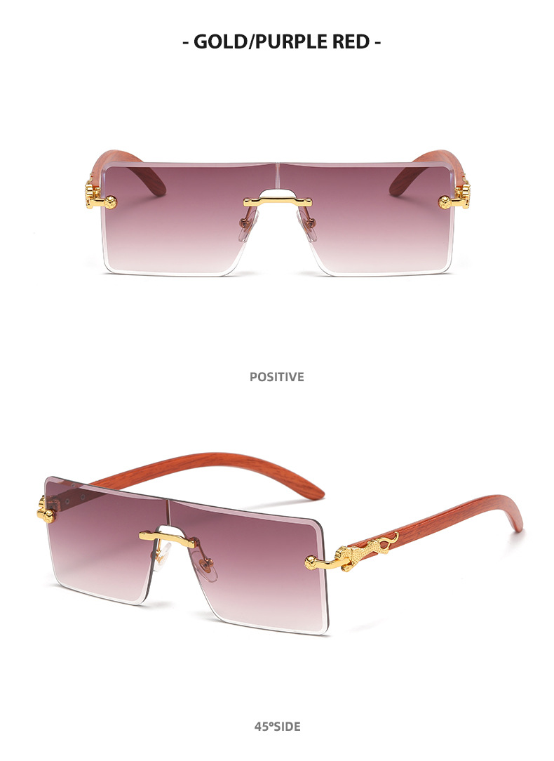 Simple Style Animal Pc Square Frameless Women's Sunglasses display picture 10