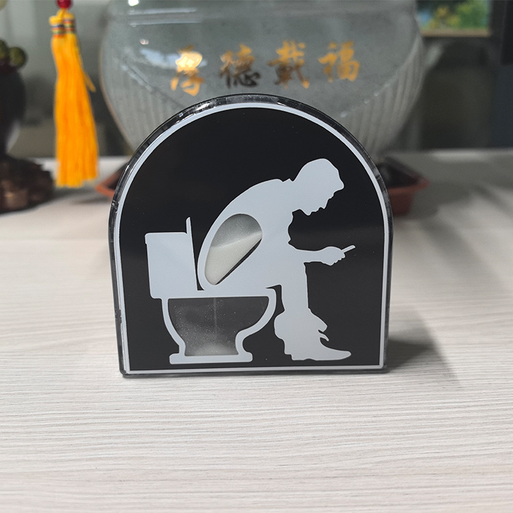 アマゾン国境を越えたトイレ砂時計5分トイレの造形解凍減圧玩具トイレ砂時計