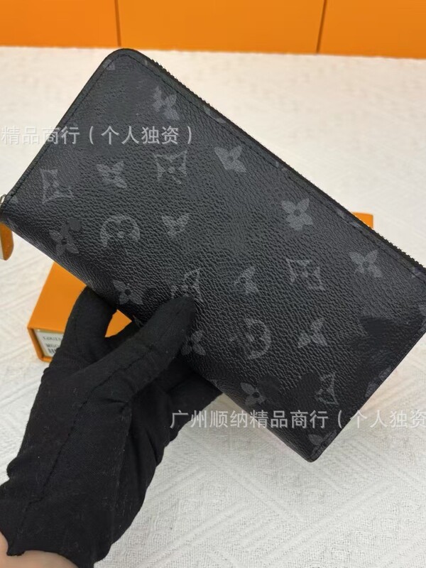 外国貿易高品質 N60017 財布財布シングルジッパーユニセックスロングマルチカードスロット ID カードホルダーハンドバッグ|undefined