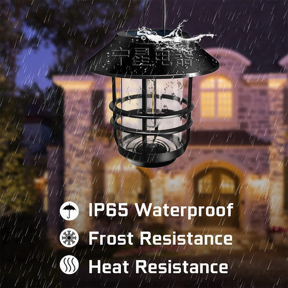 Cross-border solar wall lamp outdoor waterproof retro garden lamp outdoor courtyard atmosphere lamp decorative lamp hanging wall lamp