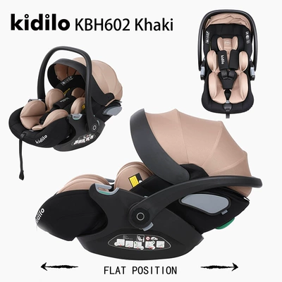 Car child safety seat Seat Newborn Baby Car - khaki