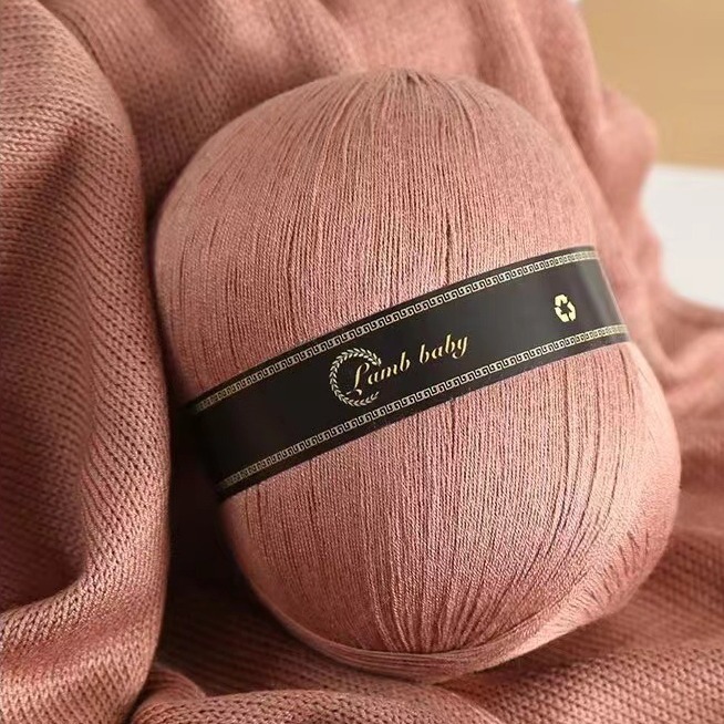 真丝棉夏季亚麻蕾丝线手工编织玩偶材料包diy钩针毛线团蕾丝精纺