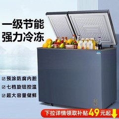 批发一级能效减霜冰柜家用小型冷藏冷冻大容量两用冷柜冰箱冰柜